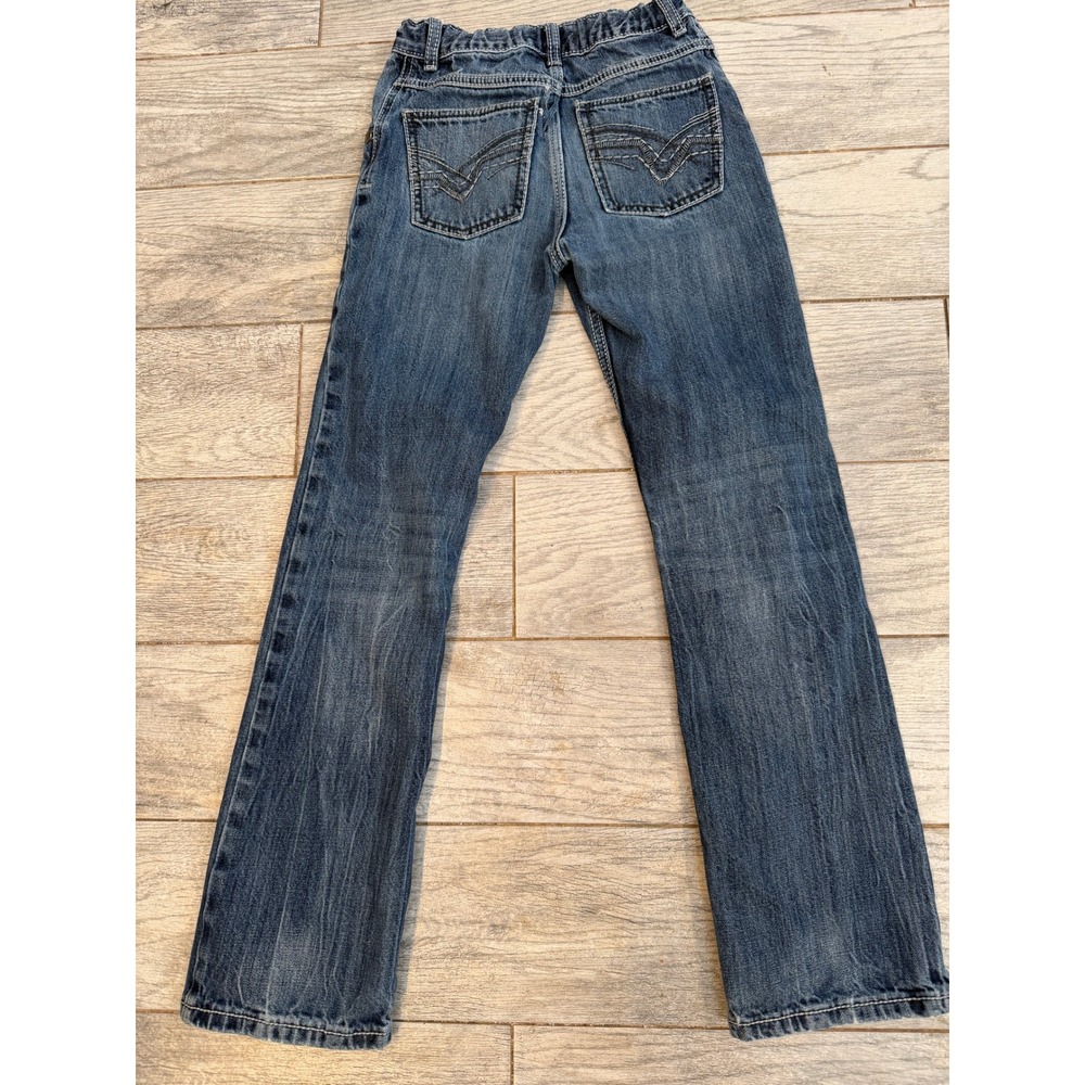 Wrangler 20X Jeans 14 Slim Blue Straight Leg Western Cowboy Boys Distressed